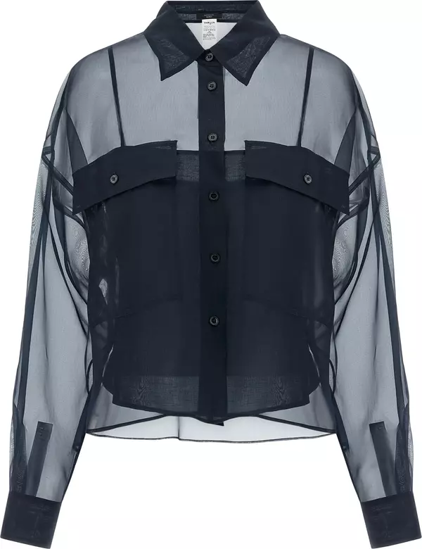 Blue Cotton Blouse