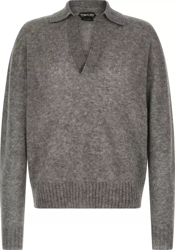 Gray Cashmere Cardigan