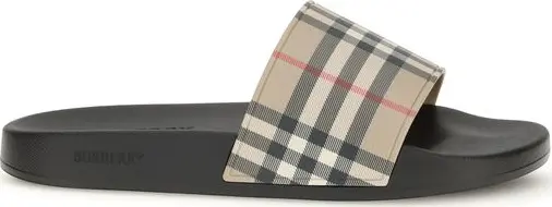 Black Rubber Slides