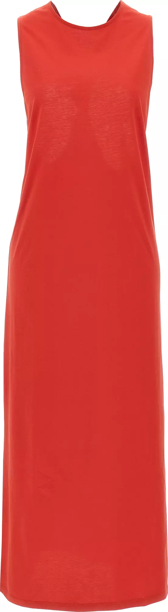 Multicolor Cotton Midi Dress