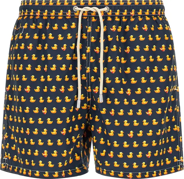 Multicolor Polyester Swim Shorts
