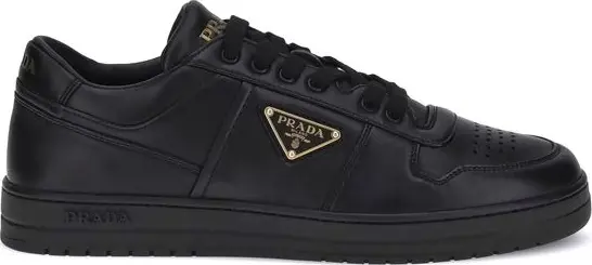 Black Calf Leather Bos Taurus Low Top Sneakers