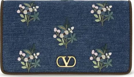 Blue Cotton Shoulder Bag