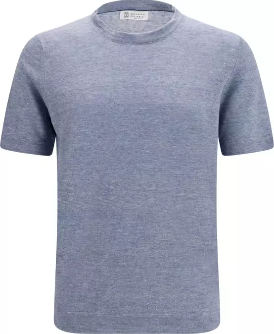 Blue Linen T-Shirt