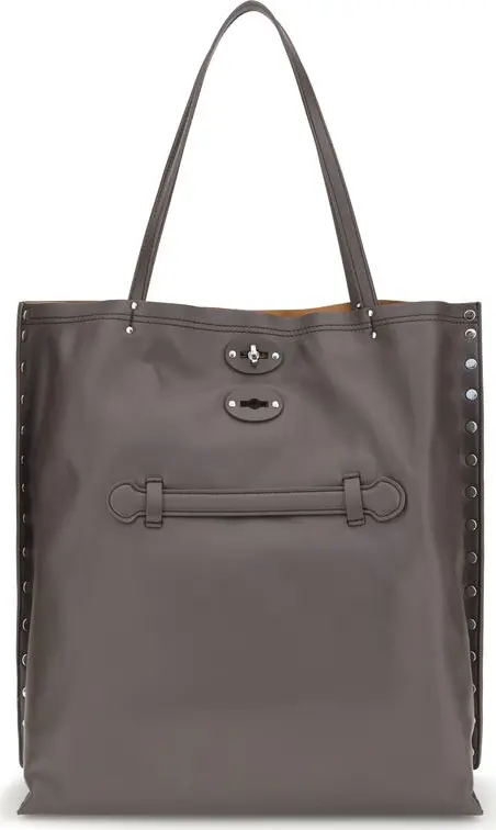 Gray Calf Leather Bos Taurus Shoulder Bag