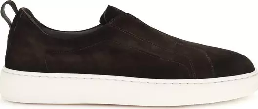 Brown Calf Leather Bos Taurus Sneakers