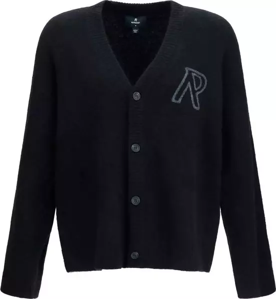 Black Alpaca Vicugna Pacos Cardigan