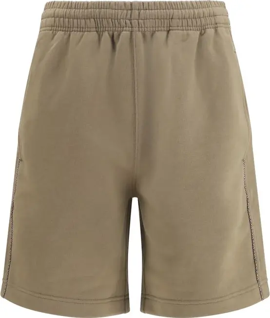 Brown Cotton Bermuda Shorts