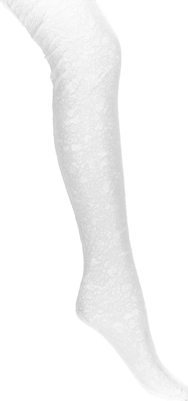 White Polyamide Socks