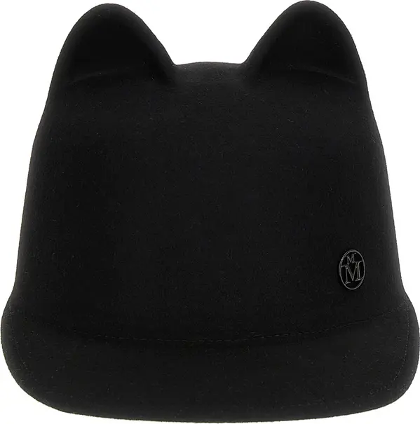 Black Rabbit Fur Cap (Baseball Hat)