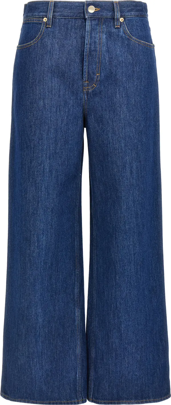 Blue Cotton Relaxed Fit Jeans