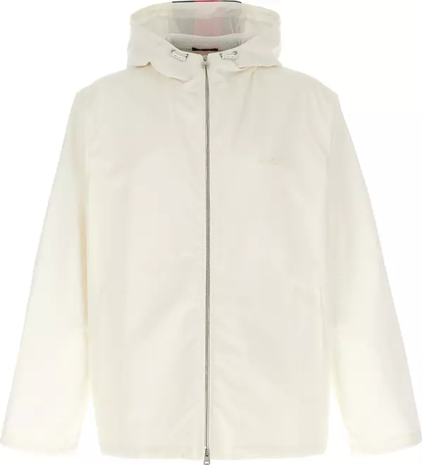 White Cotton Shell Jacket