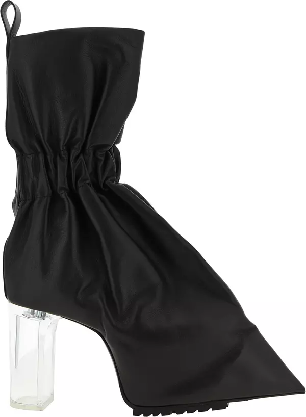 Black Calfskin Ankle Boots