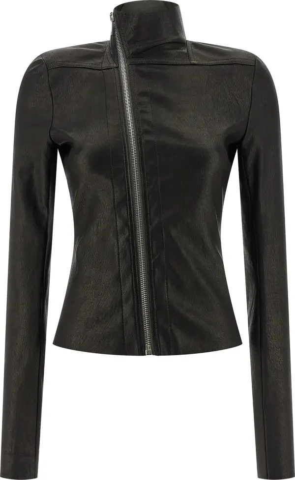 Black Lamb Leather Leather Jacket