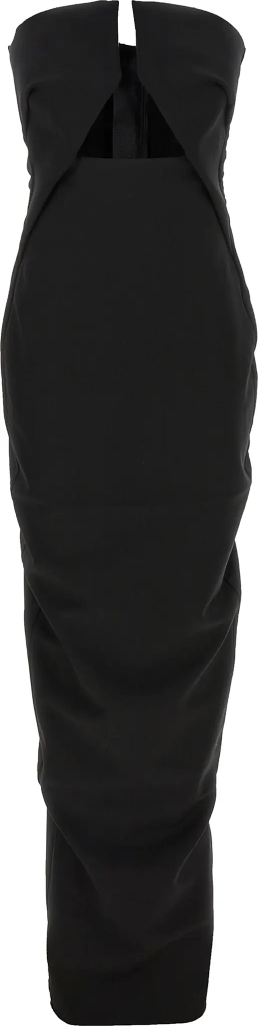 Black Wool Long Dress