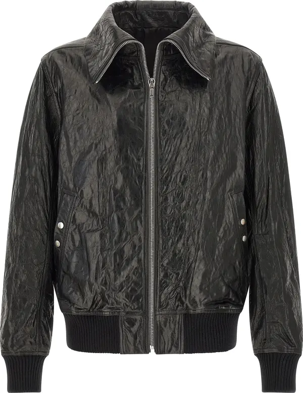 Black Lamb Leather Leather Jacket