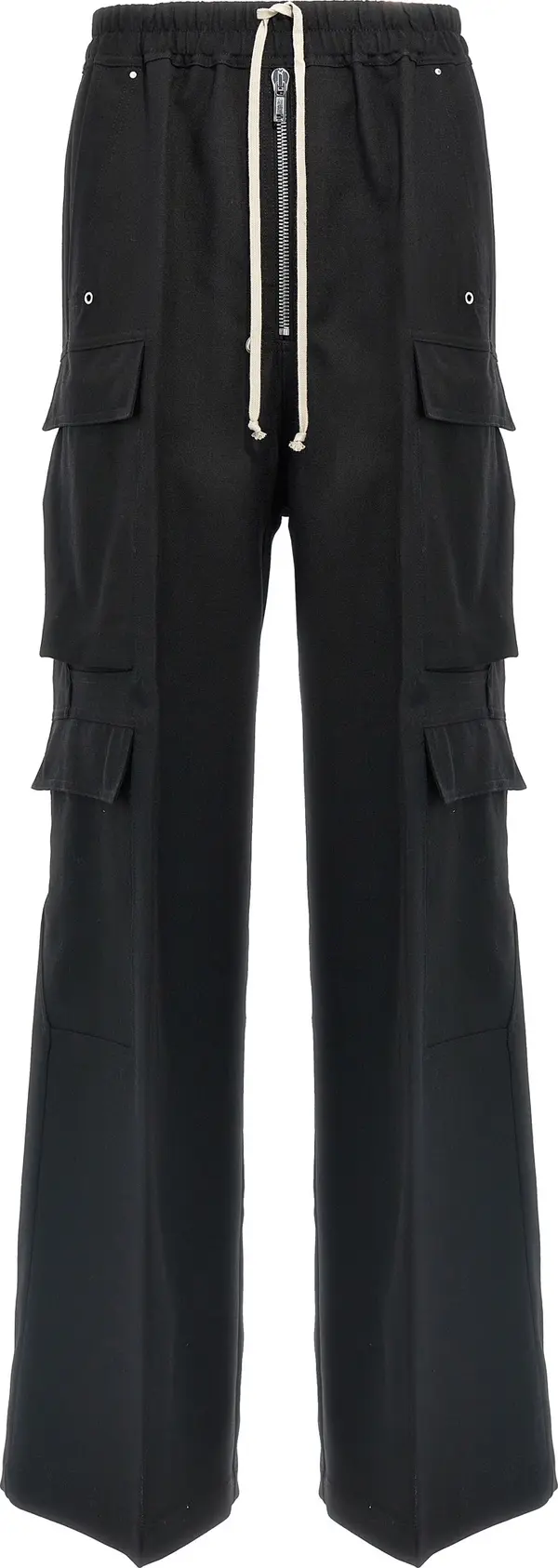 Black Wool Cargo Pants