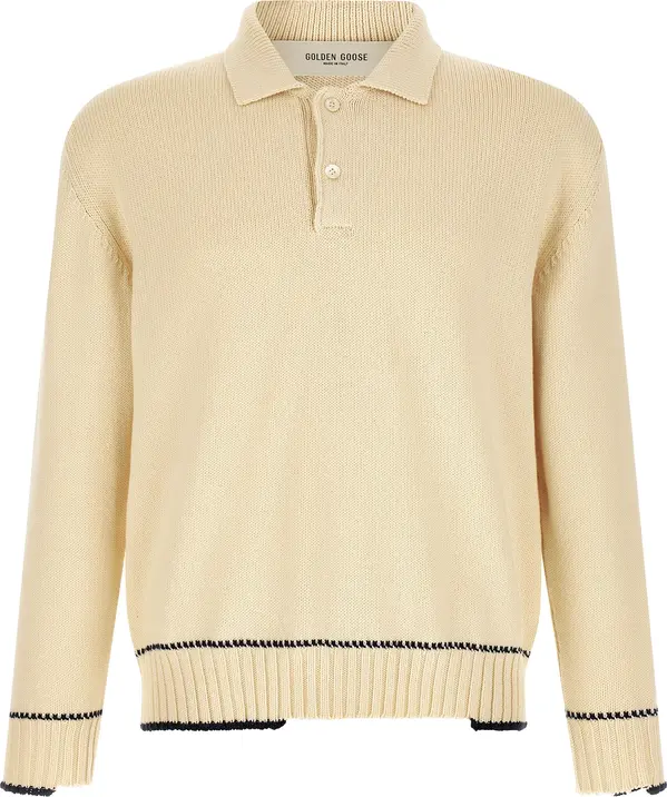 White Cotton Polo Shirt