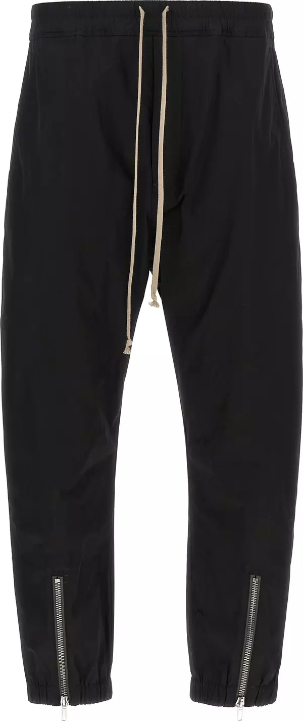 Black Cotton Joggers (Workout Pants)