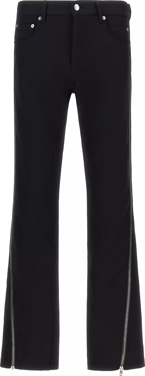 Black Virgin Wool Pants