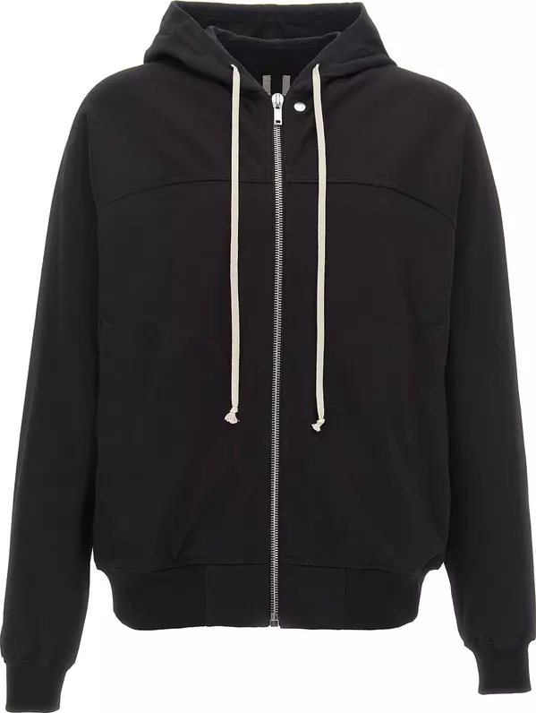 Black Cotton Hoodie