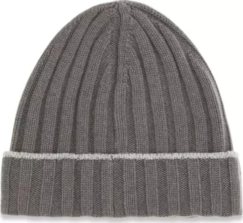 Bicolor Cashmere Beanie