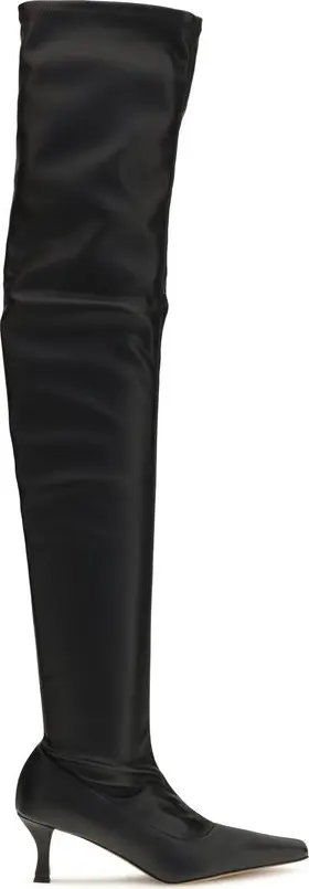 Black Polyurethane Over The Knee
