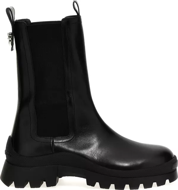 Black Calfskin Ankle Boots