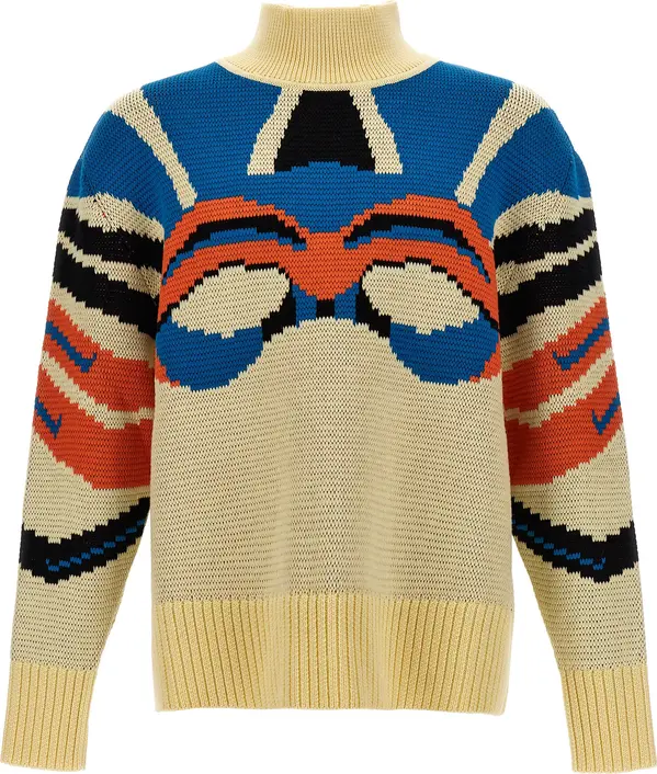 Multicolor Virgin Wool Cardigan