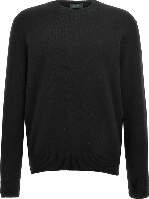 Black Virgin Wool Cardigan