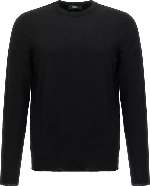 Black Virgin Wool Cardigan