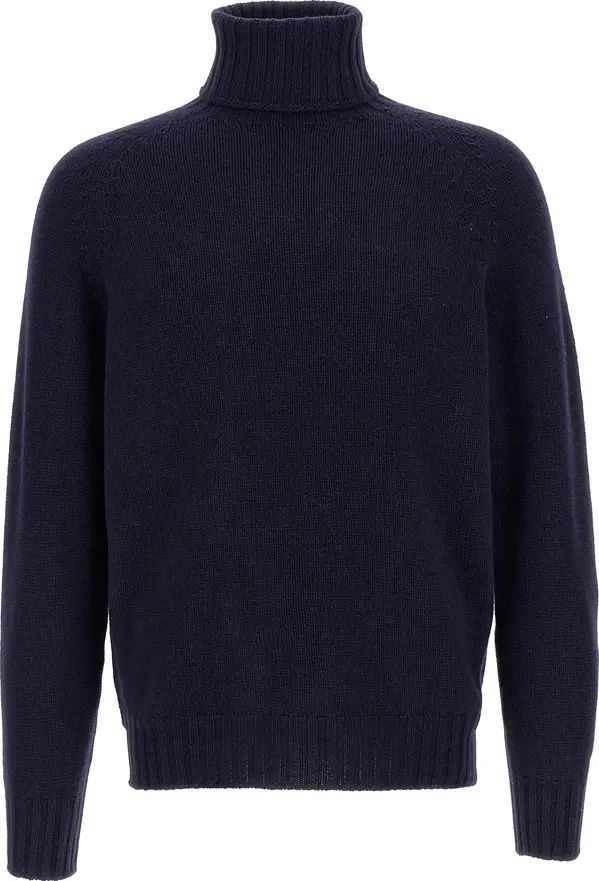 Blue Wool Cardigan