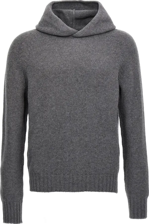 Gray Wool Cardigan