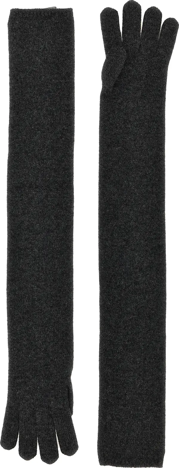 Gray Cashmere Gloves