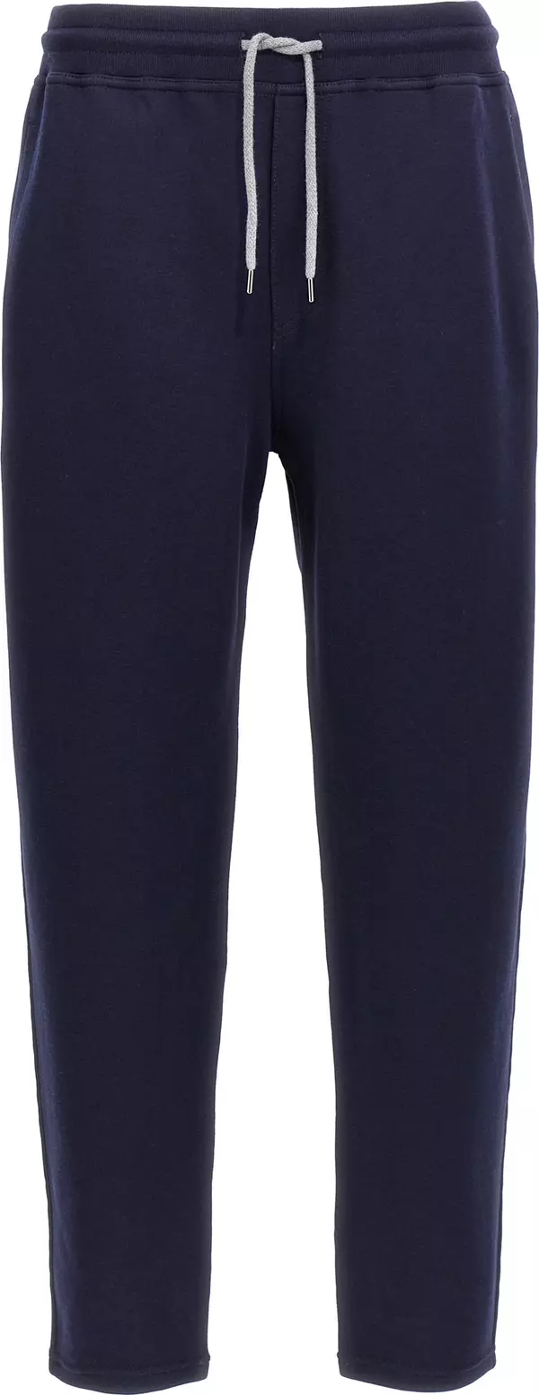 Blue Cotton Joggers (Workout Pants)