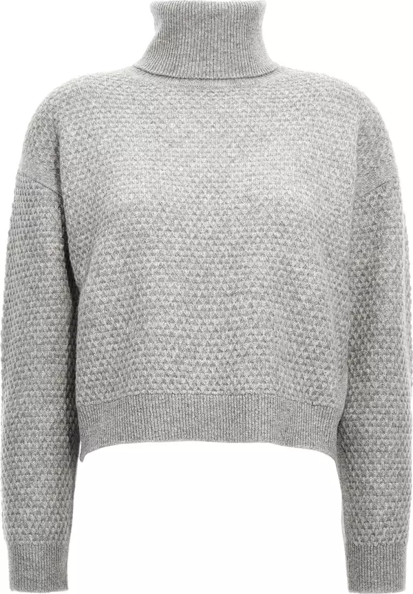 Gray Cashmere Cardigan
