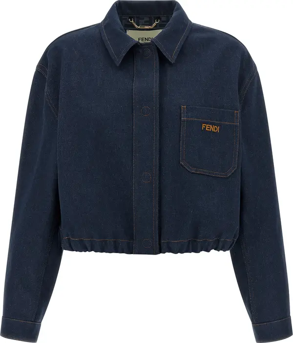 Blue Cotton Denim Jacket
