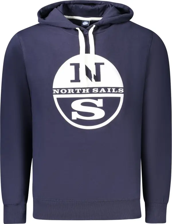 Blue Cotton Men's Hoodie
