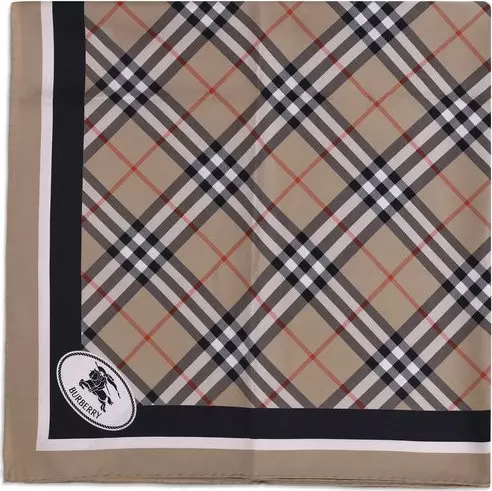 Beige Silk Scarf