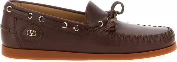 Brown Buffalo Leather Moccassin
