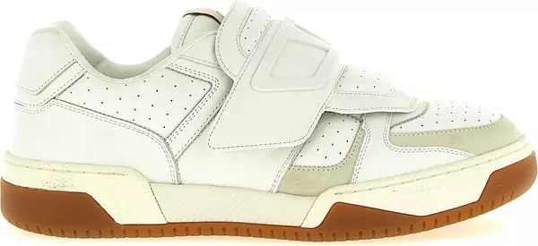 White Leather Athletic Sneakers