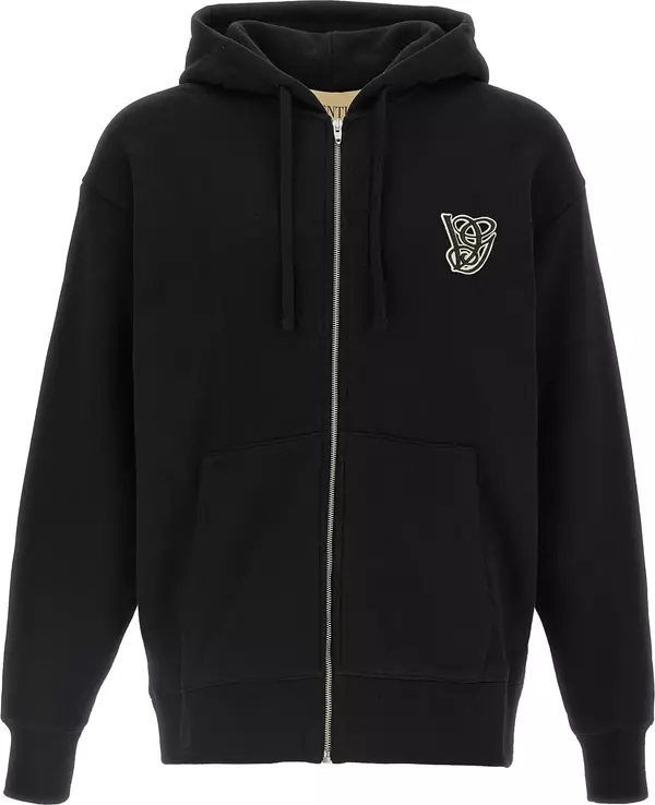 Black Cotton Sweatshirt