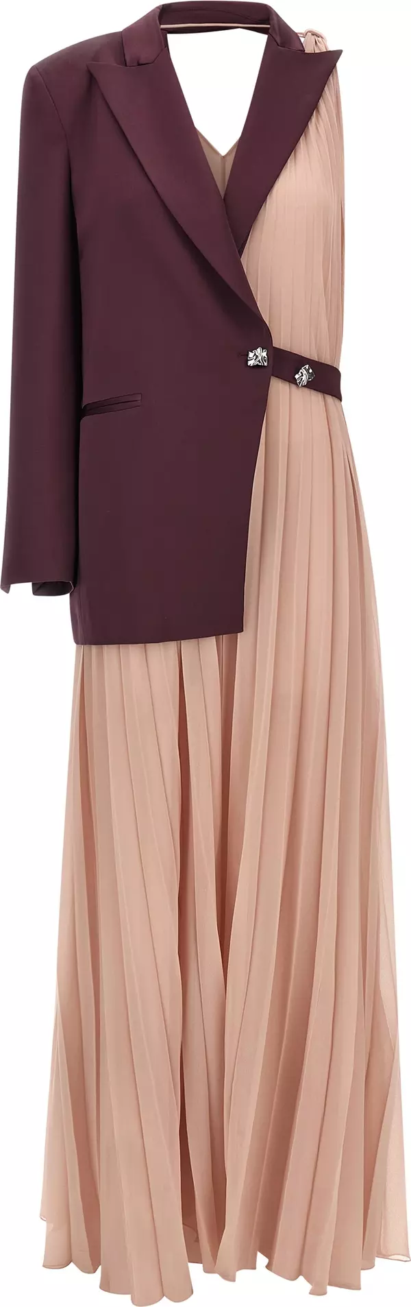 Multicolor Acetate Long Dress