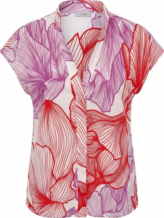 Red Cotton Women Shirt