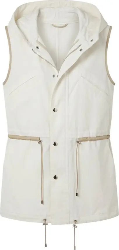 White Cotton Women Jacket