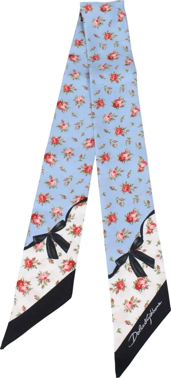 Light Blue Silk Foulard