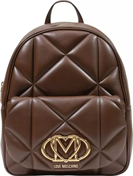 Brown Polyethylene Backpack