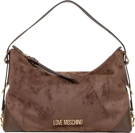 Brown Polyester Handbag