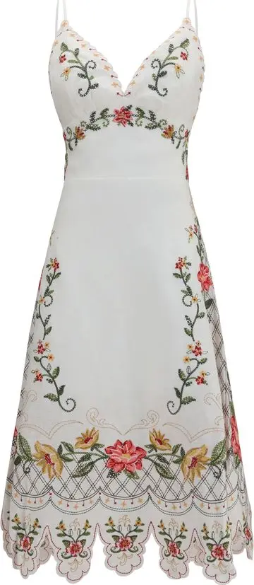 Multicolor Linen Casual Dress