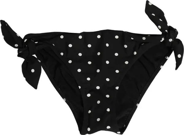 Black Polka Dot Swimwear Beachwear Bottom Bikini